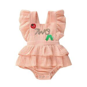 The Very Hungry Caterpillar Dress Smash Cake Second Birthday Outfit Clothes